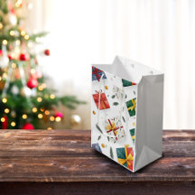 Bright jul Gift Boxes & Evergreen Lövs
