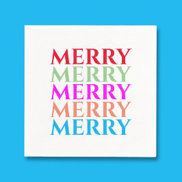 Bright jul Merry Napkins Pappersservett