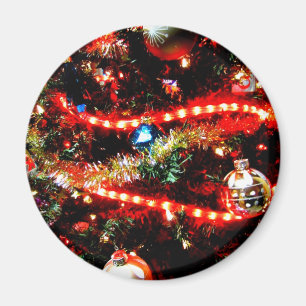 Bright Julgran Trimmings Magnet