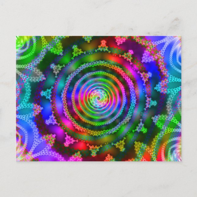 Bright Kaleidoscope Vykort (Framsida)