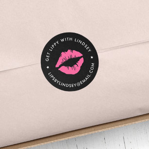 Bright Kiss   Lip Product Distributor Runt Klistermärke