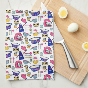 Bright Kitchen Utensils Cook Cake Baker Kökshandduk