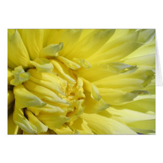 Bright, Lemon Gult Dahlia Hälsningskort