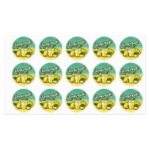 Bright Lemonade Stickers - Roligt Sommaråtergivnin