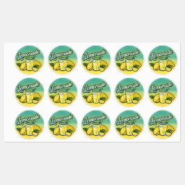Bright Lemonade Stickers - Roligt Sommaråtergivnin