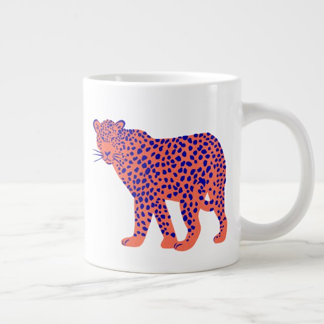 Bright Leopard Jumbo Mugg (Höger)