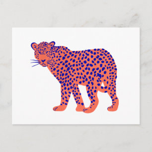 Bright Leopard Vykort