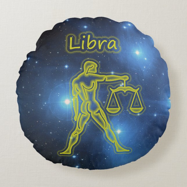 Bright Libra Rund Kudde (Framsidan)