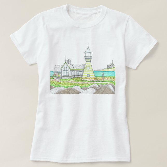 Bright Lighthouse T-Shirt (Design framsida)