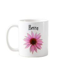 Bright Lila Coneflower Personlig mugg