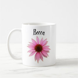 Bright Lila Coneflower Personlig mugg