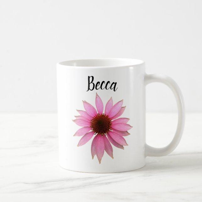 Bright Lila Coneflower Personlig mugg (Höger)