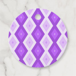 Bright lila diamant mönster gåvor etiketter