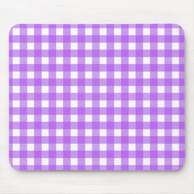 Bright lila gingham musmatta (Framsidan)