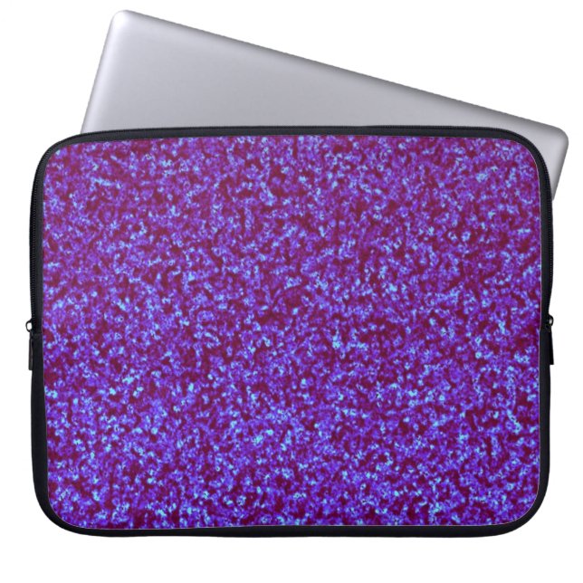 Bright lila glitter laptop sleeve (Framsidan)