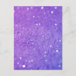 Bright Lila Glitter - Shiny, Sparkles Vykort