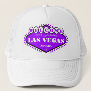 BRIGHT Lila Las Vegas Sign Cap Truckerkeps