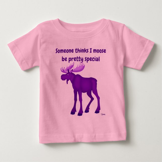 Bright Lila Moose - Tutu Bodykostym T Shirt (Framsida)