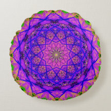 Bright Lila och Grönt Mandala