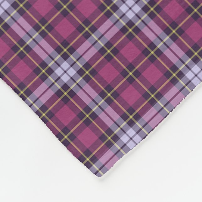 Bright Lila och Gult Play Mönster Fleecefilt (Hörn)