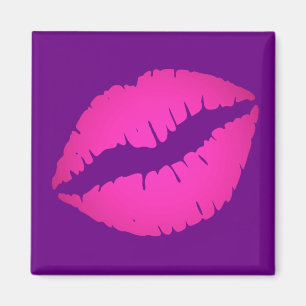 Bright Lila och Rosa Ombre Lipstick Magnet
