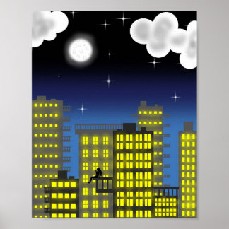 Bright Ljus, Big City (Poster) Poster