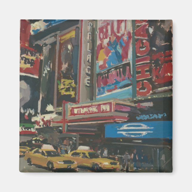 Bright Ljus Times Square 2012 Magnet (Framsidan)