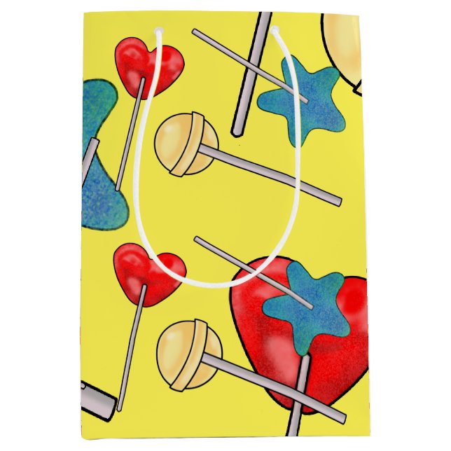 Bright Lollipop Heart Candy Sweet Star Kärlek (Framsidan)