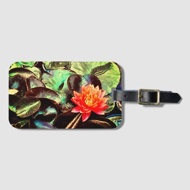 Bright Lotus Luggage Tag Bagagebricka (Framsida horisontal)