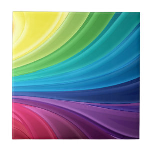 Bright Lycklig Digital Rainbow Kakelplatta
