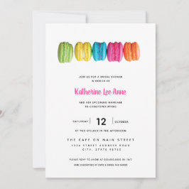 Bright Macaron Inbjudningskort för möhippan