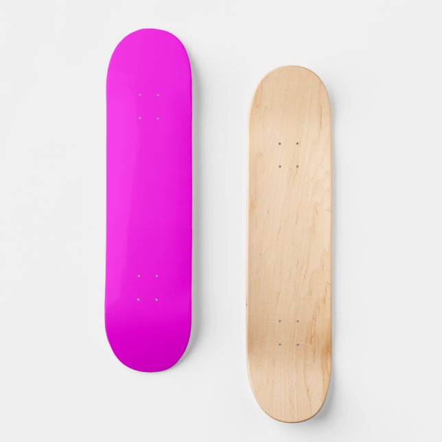 Bright Magenta Solid Färg Mini Skateboard Bräda 18,5 Cm (Framsida)