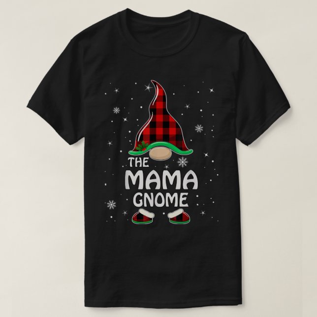 Bright Mamma Gnome Buffalo Play Matching Family Ch T Shirt (Design framsida)