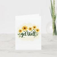 Bright Meadow Gula blommor Get-brunn Card