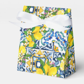 Bright Mediterranean Sicilian Tiles Citrus Lemons Presentaskar
