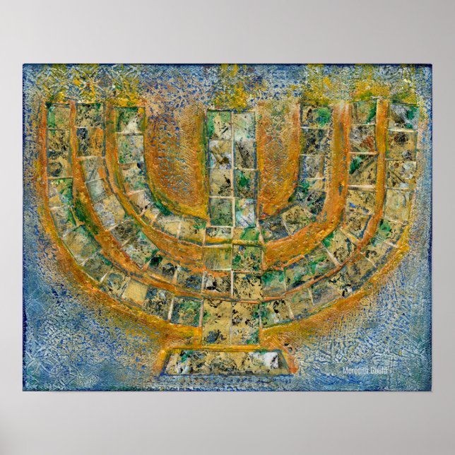 Bright Menorah Poster (Framsidan)