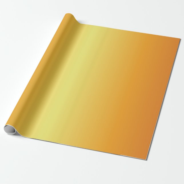 Bright Metallic Guld Klockor Presentpapper (Utrullad)