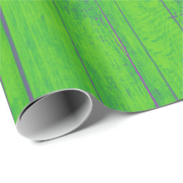 Bright Mint Grönt Bamboo Wood Emerald Meadow Presentpapper