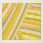 Bright Modern Citrus Rand Mönster Sjal<br><div class="desc">Den här roligten mönster har enkla former och rand i en skarp och pulserande färg-palett med sommarkalkgrön,  citrongrön gult och rosa.</div>