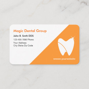 Bright Modern dentist-Affärskort Visitkort