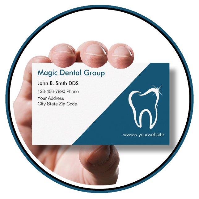 Bright Modern dentist-Affärskort Visitkort (Skapare uppladdad)