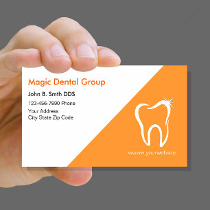 Bright Modern dentist-Affärskort Visitkort