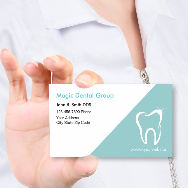 Bright Modern dentist-Affärskort Visitkort (Skapare uppladdad)