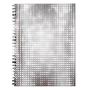 Bright Mosaic: Glossy Grått Abstrakt. Anteckningsbok