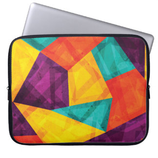 Bright Mosaic Grunge Seamless Mönster Laptop Fodral