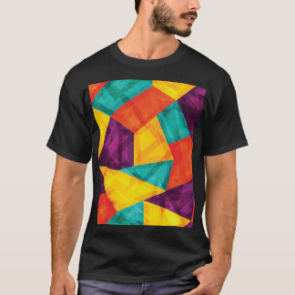 Bright Mosaic Grunge Seamless Mönster T Shirt