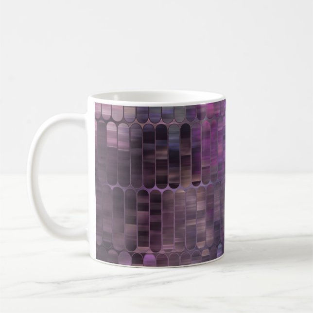 Bright Mosaic: Multifärgad, blank Abstrakt. Kaffemugg (Vänster)