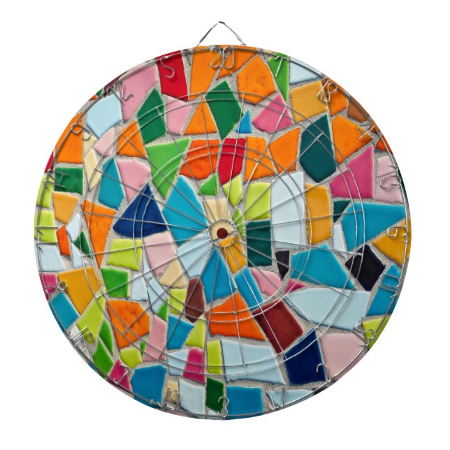 Bright Mosaic Tiles Darttavla (Framsidan)