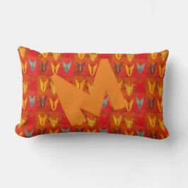 Bright Mysigt Mönster-Anpassningsbar Monogram Lumbarkudde