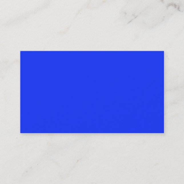Bright Neon Blue-Affärskort Visitkort (Framsida)
